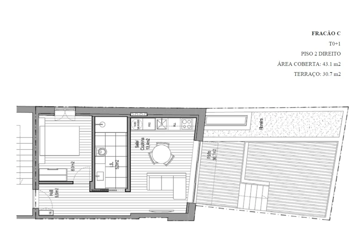 Apartamento T1 para Venda em Lordelo do Ouro e Massarelos Foto 15