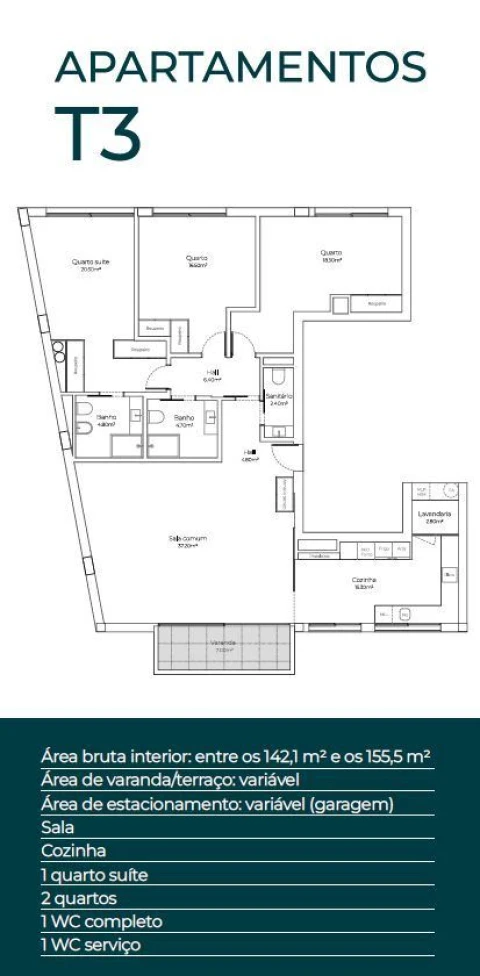 Apartamento T3 para Venda em Arcozelo