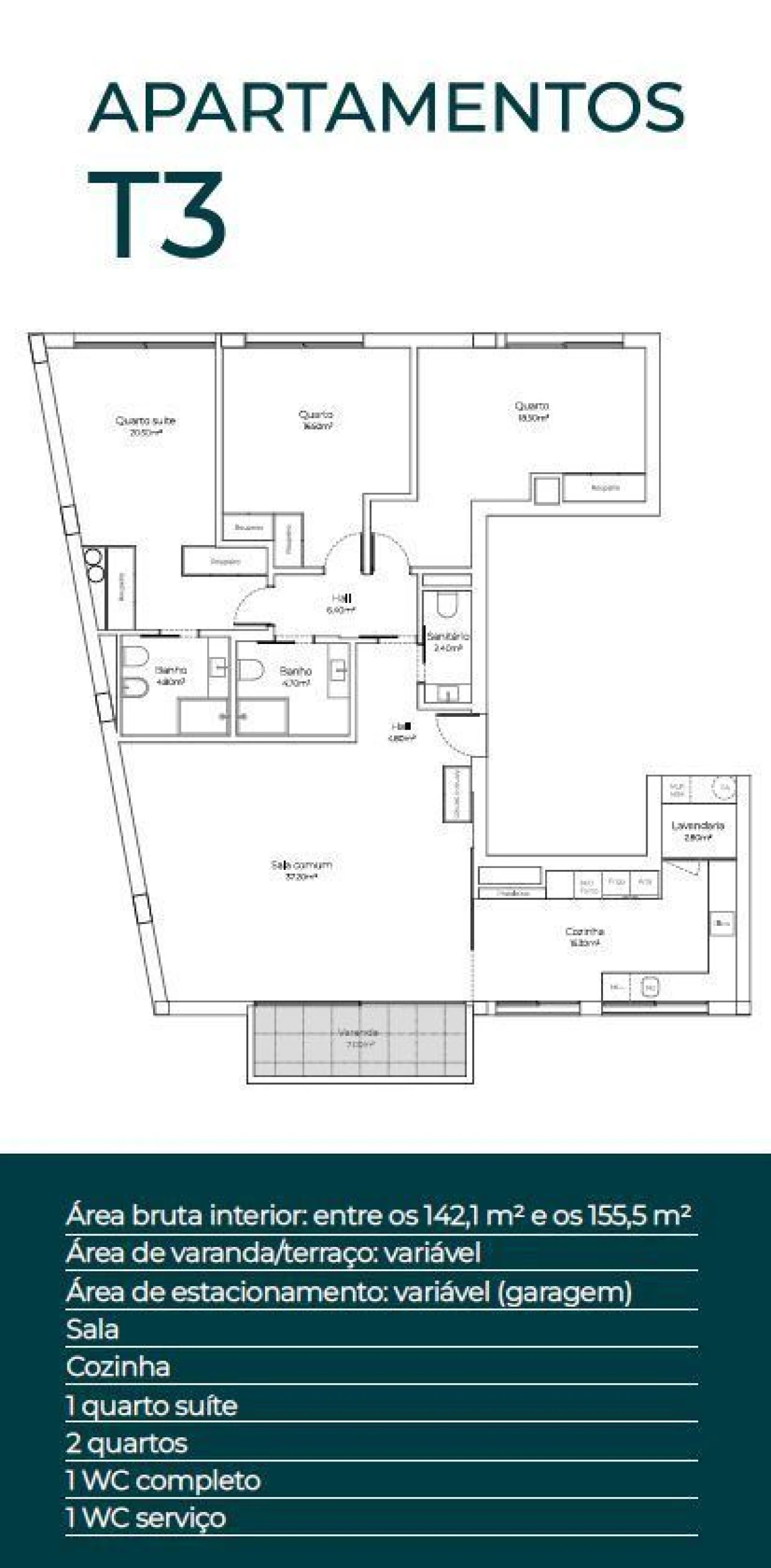 Apartamento T3 para Venda em Arcozelo Foto 15