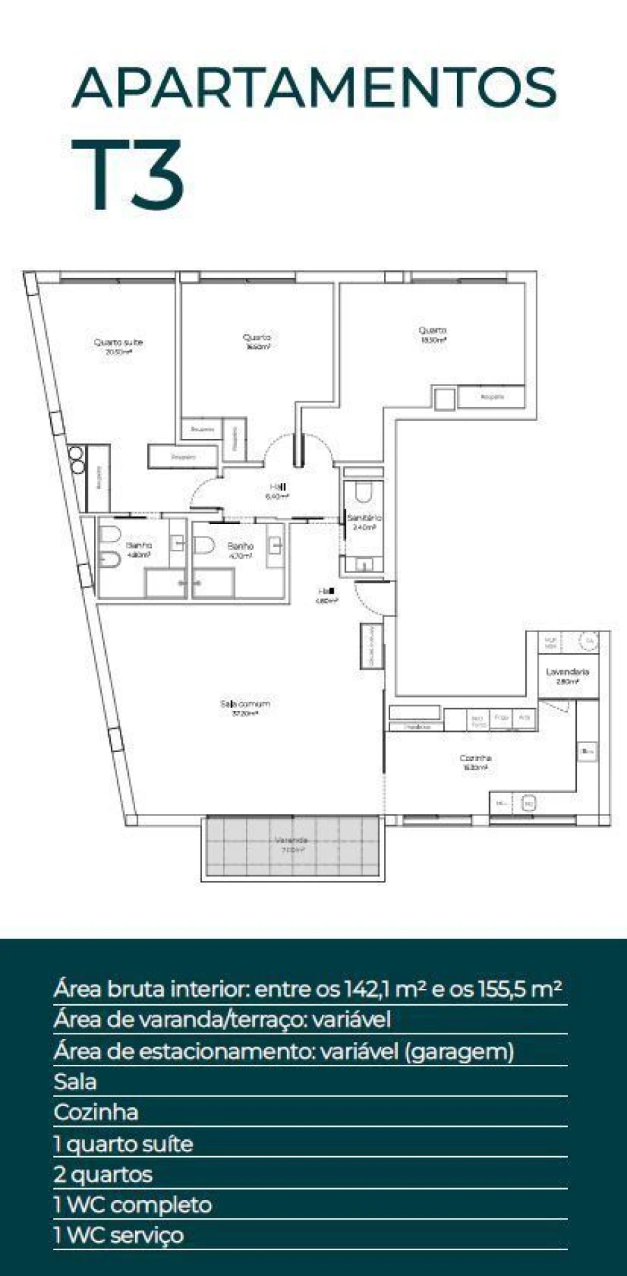 Apartamento T3 para Venda em Arcozelo Foto 15