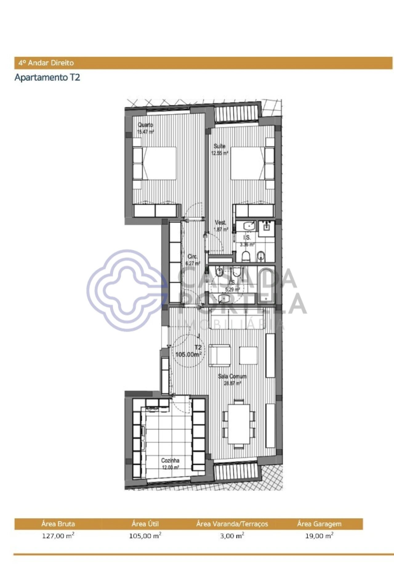 Apartamento T2 para Venda em Espinho Foto 17