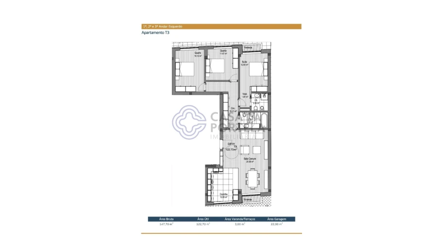 Apartamento T3 para Venda em Espinho Foto 17