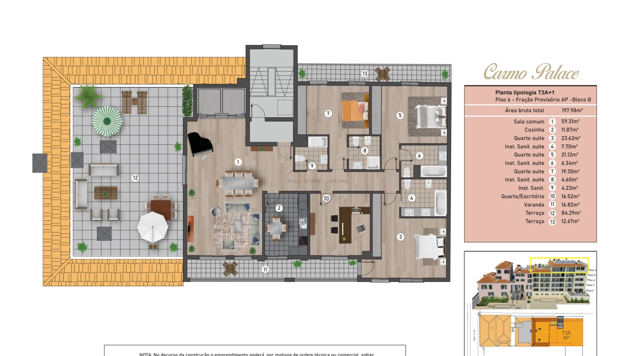 Apartamento T4 para Venda em Funchal (Se) Foto 2