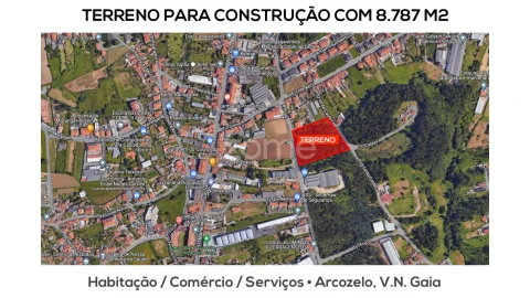 Terreno para Venda em Serzedo e Perosinho