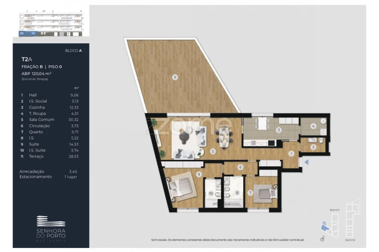 Apartamento T2 para Venda em Ramalde Foto 45