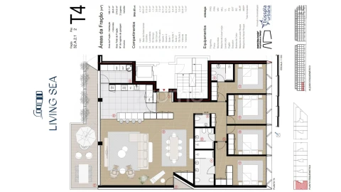 Apartamento T4 para Venda em Canidelo