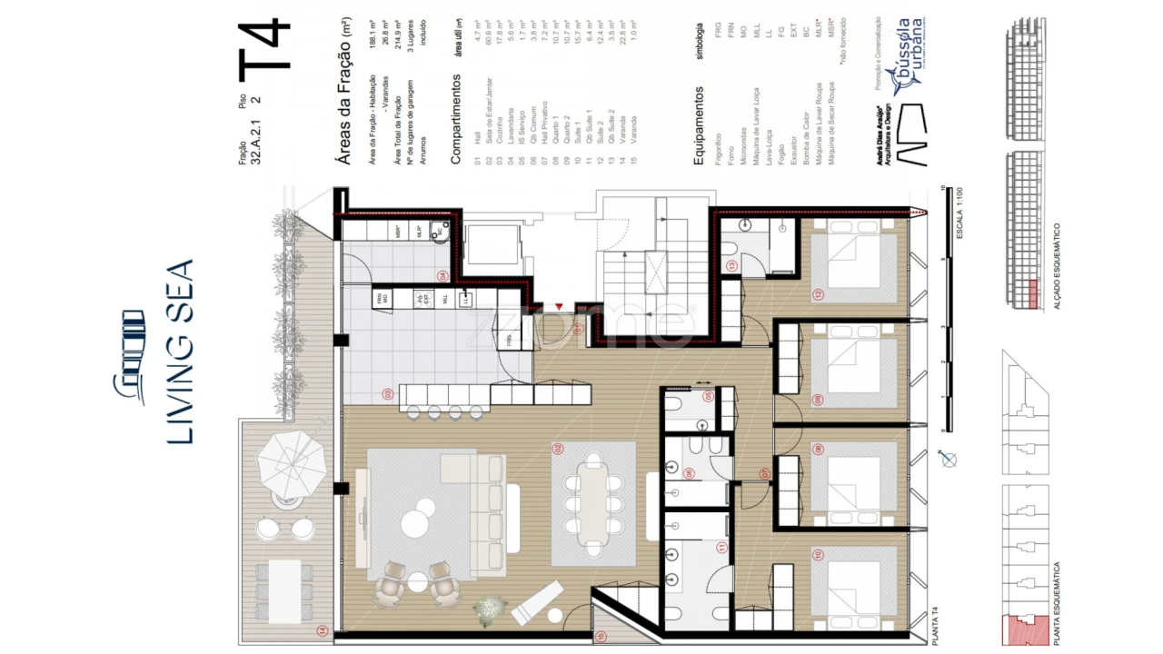 Apartamento T4 para Venda em Canidelo Foto 3