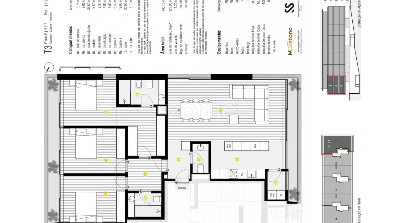 Apartamento T3 para Venda em Canidelo Foto 4