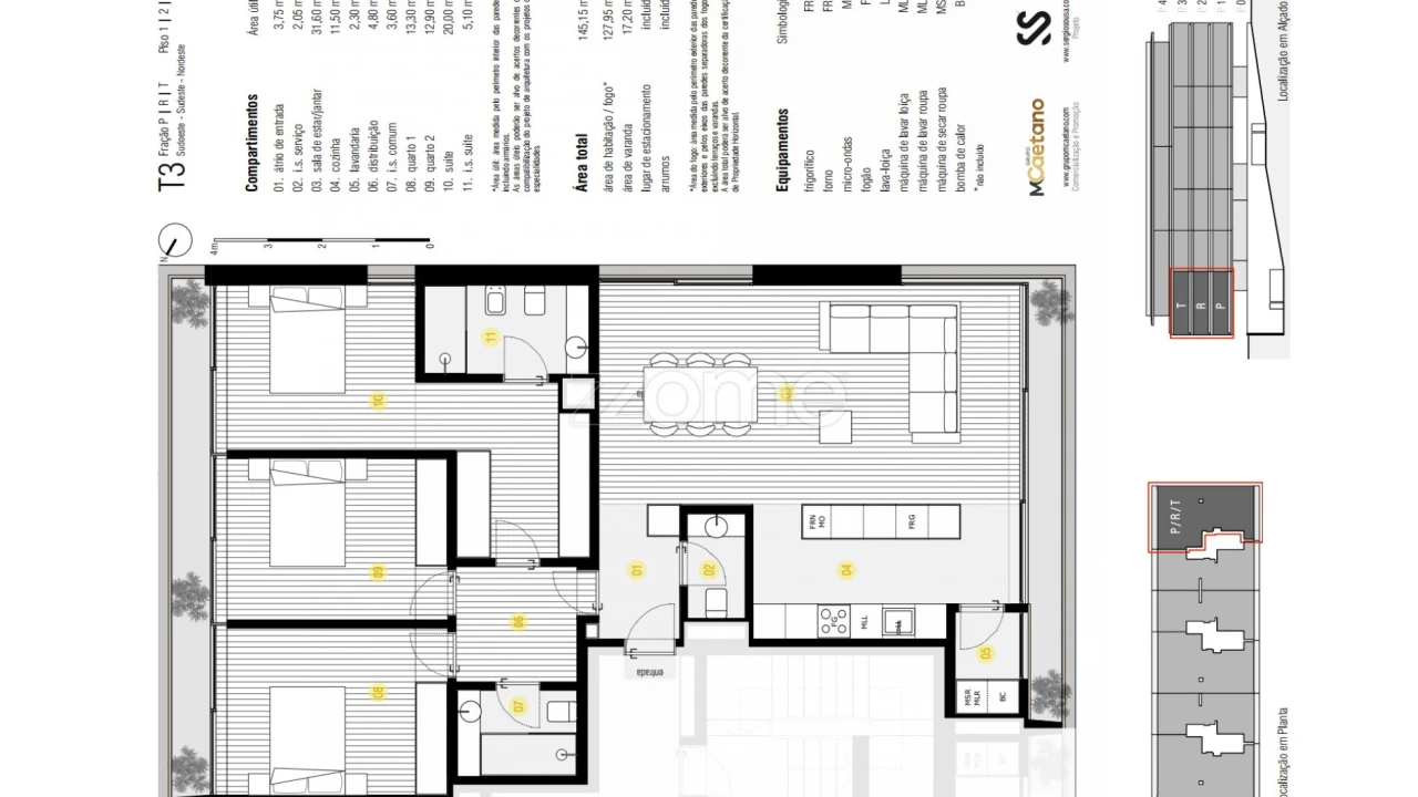 Apartamento T3 para Venda em Canidelo Foto 3