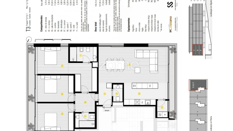 Apartamento T3 para Venda em Canidelo Foto 3