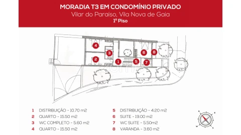 Moradia T3 para Venda em Mafamude e Vilar do Paraíso