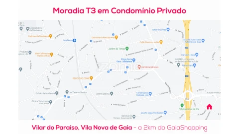 Moradia T3 para Venda em Mafamude e Vilar do Paraíso