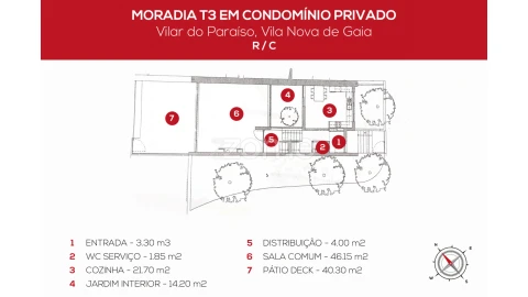 Moradia T3 para Venda em Mafamude e Vilar do Paraíso