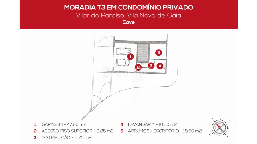 Moradia T3 para Venda em Mafamude e Vilar do Paraíso Foto 71