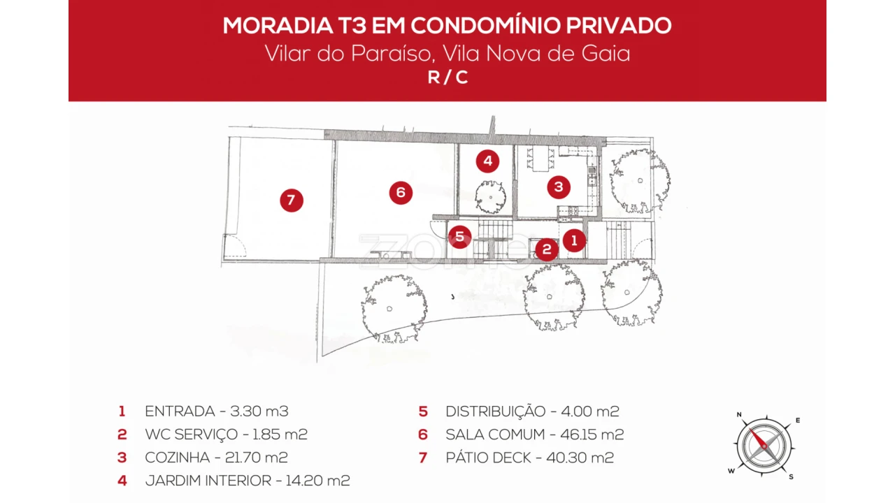 Moradia T3 para Venda em Mafamude e Vilar do Paraíso Foto 72