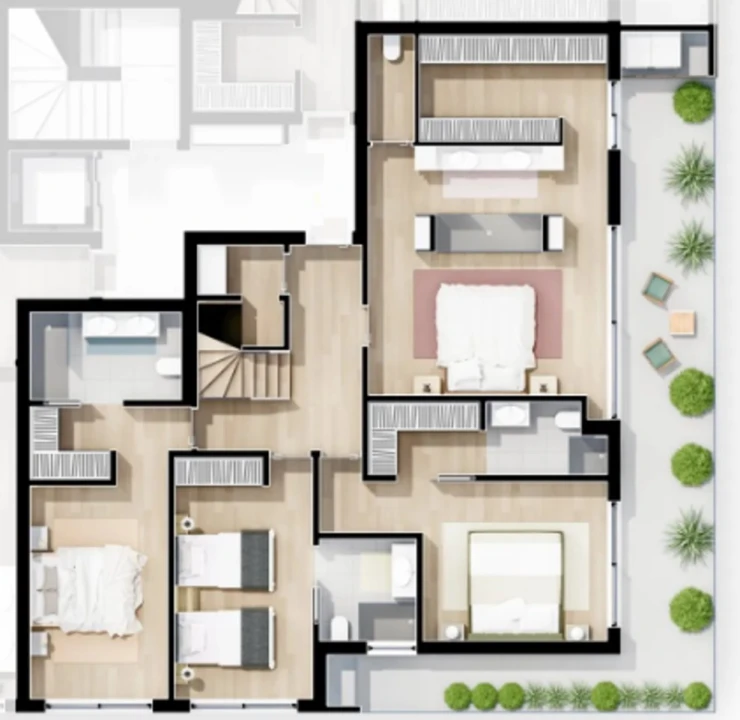 Apartamento T4 para Venda em Alcochete Planta 2