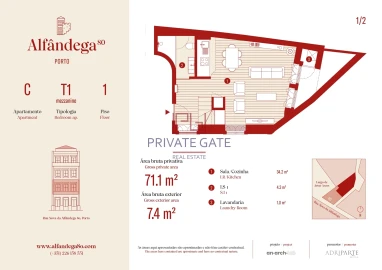 Apartamento T1 para Venda em Cedofeita, Santo Ildefonso, Sé, Miragaia, São Nicolau e Vitória