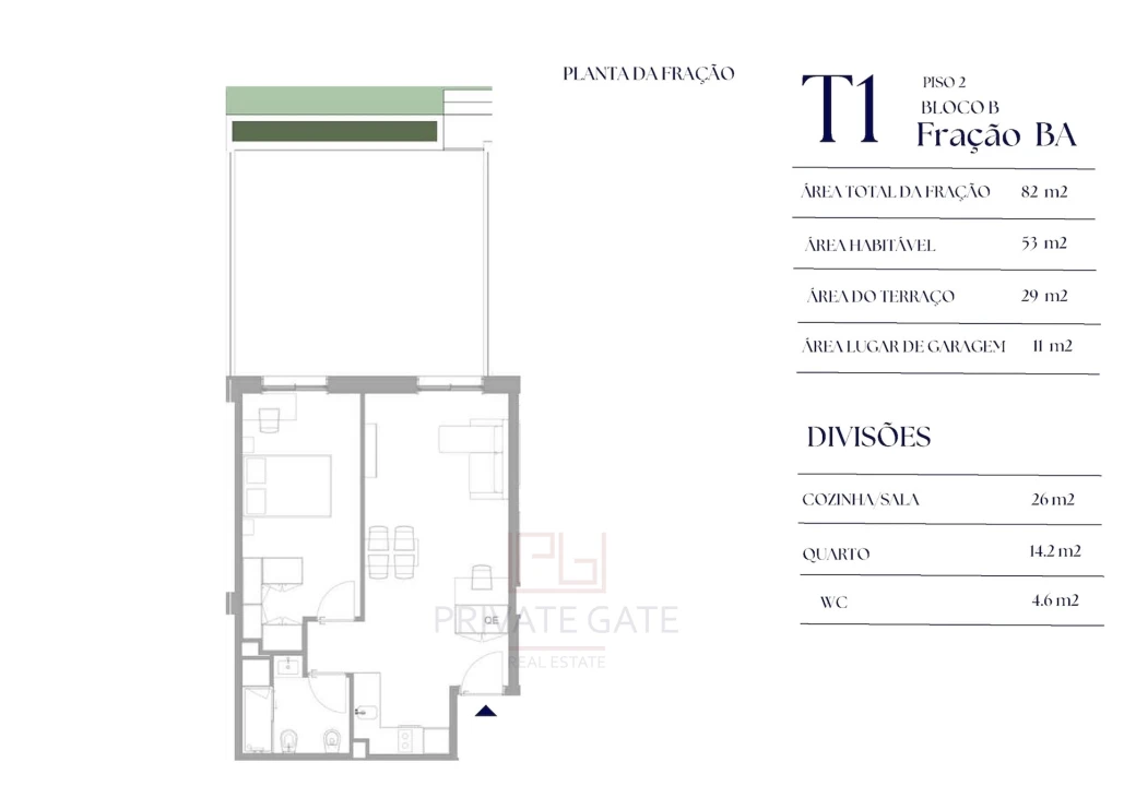 Apartamento T1 para Venda em Paranhos Foto 4