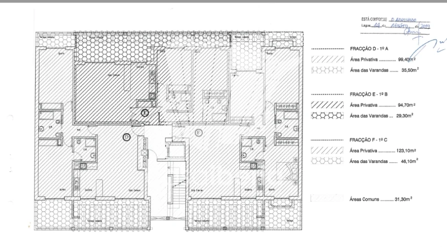 Apartamento T2 para Venda em Lagos (São Sebastião e Santa Maria) Planta 1