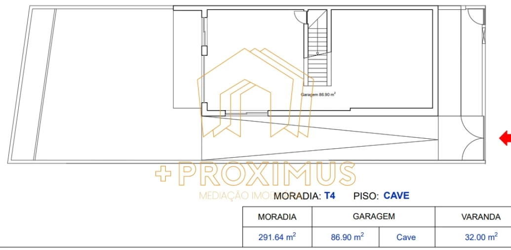 Moradia T4 para Venda em Buarcos Planta 1