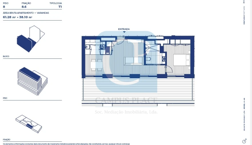 Apartamento T1 para Venda em Campanhã Planta 1