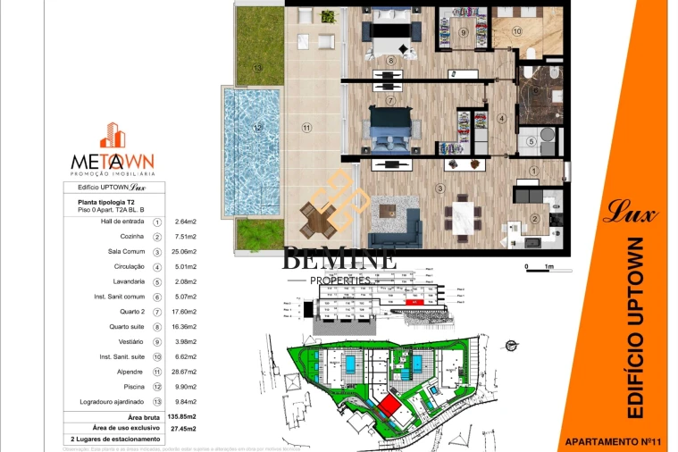 Apartamento T2 para Venda em Funchal (Santa Luzia) Planta 1
