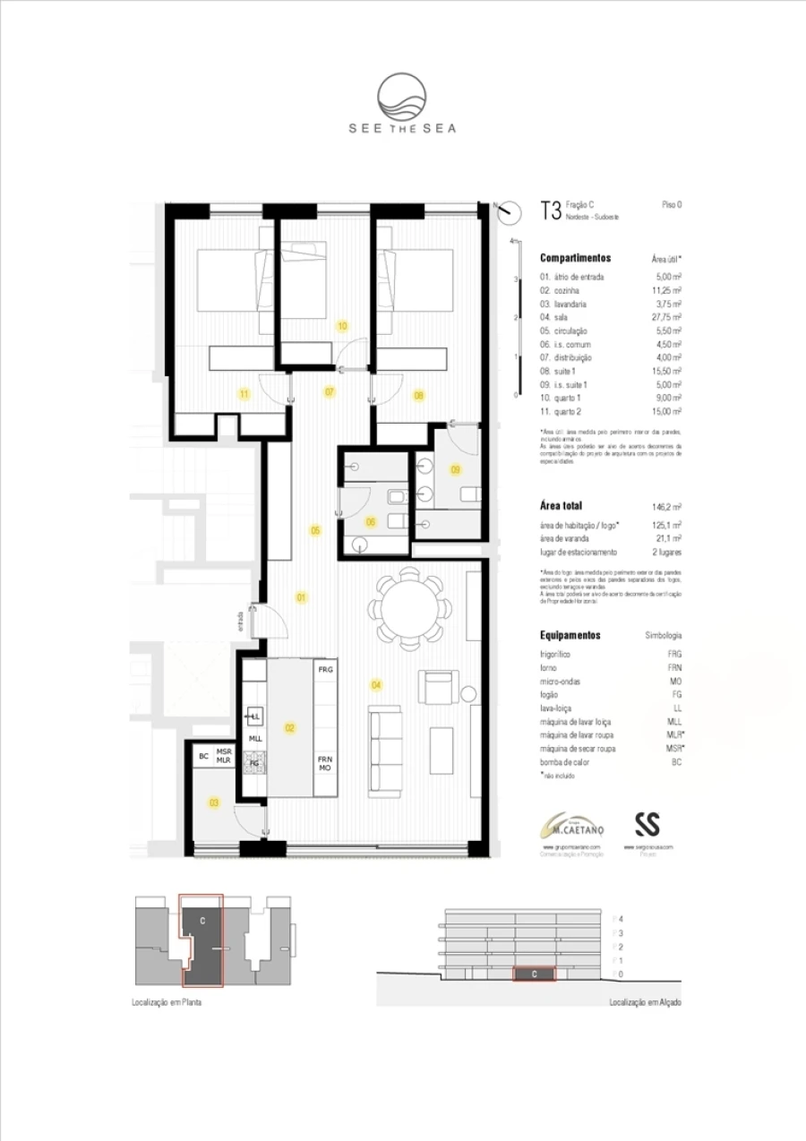 Apartamento T3 para Venda em Canidelo Foto 11
