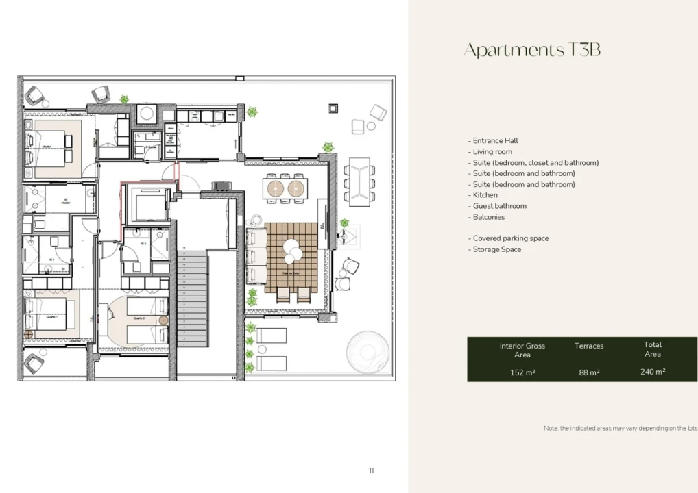 Apartamento T3 para Venda em Altura Planta 5