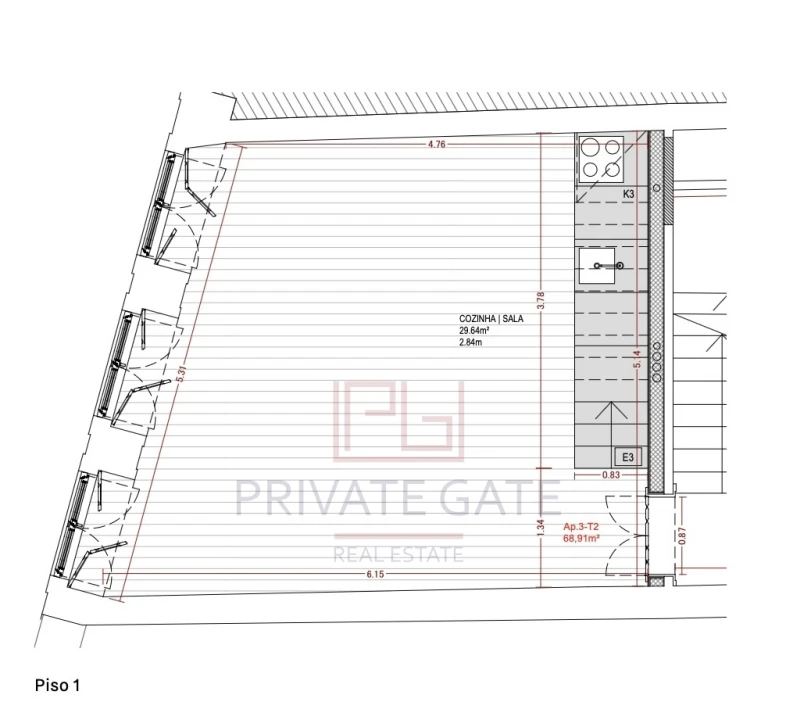 Apartamento T2 para Venda em Cedofeita, Santo Ildefonso, Sé, Miragaia, São Nicolau e Vitória Foto 26