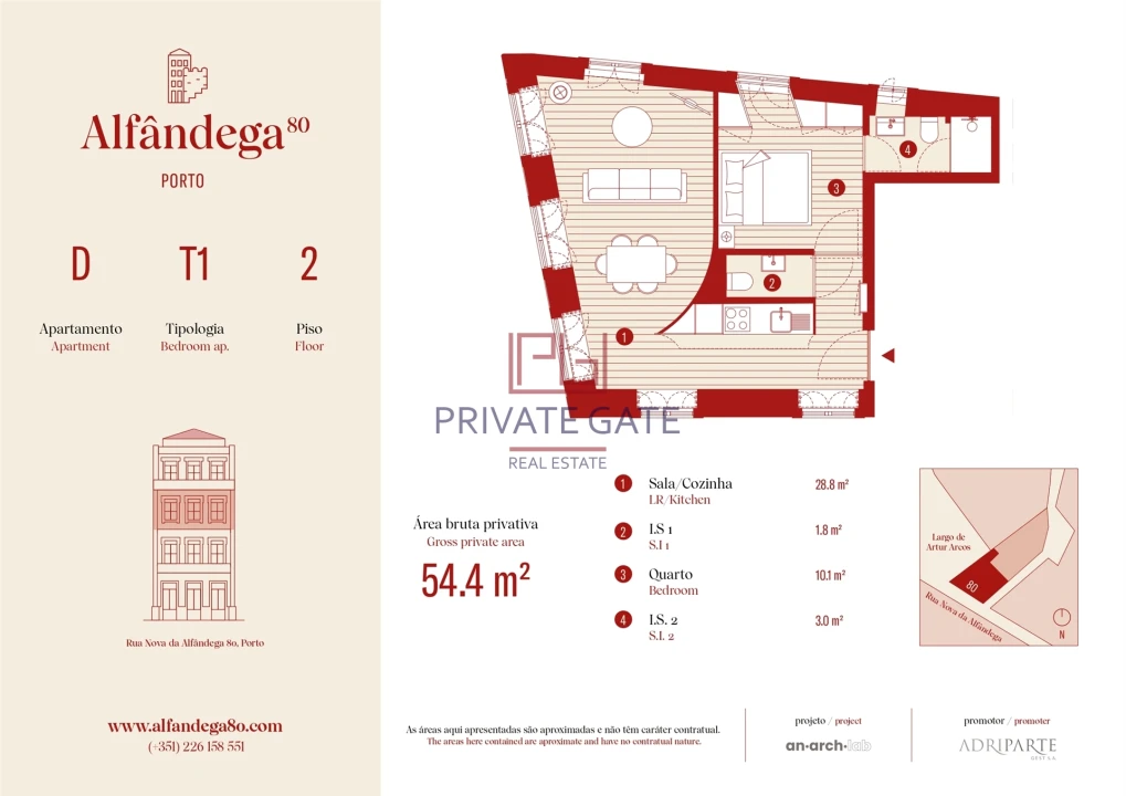 Apartamento T1 para Venda em Cedofeita, Santo Ildefonso, Sé, Miragaia, São Nicolau e Vitória Foto 4