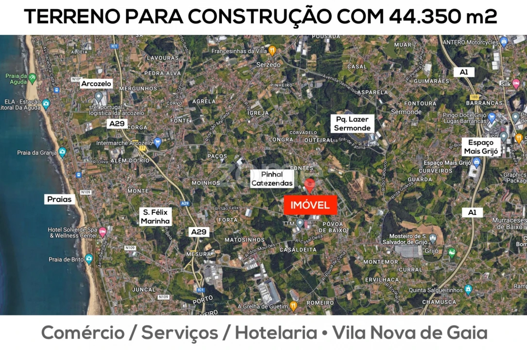 Terreno para Venda em Grijó e Sermonde Foto 15