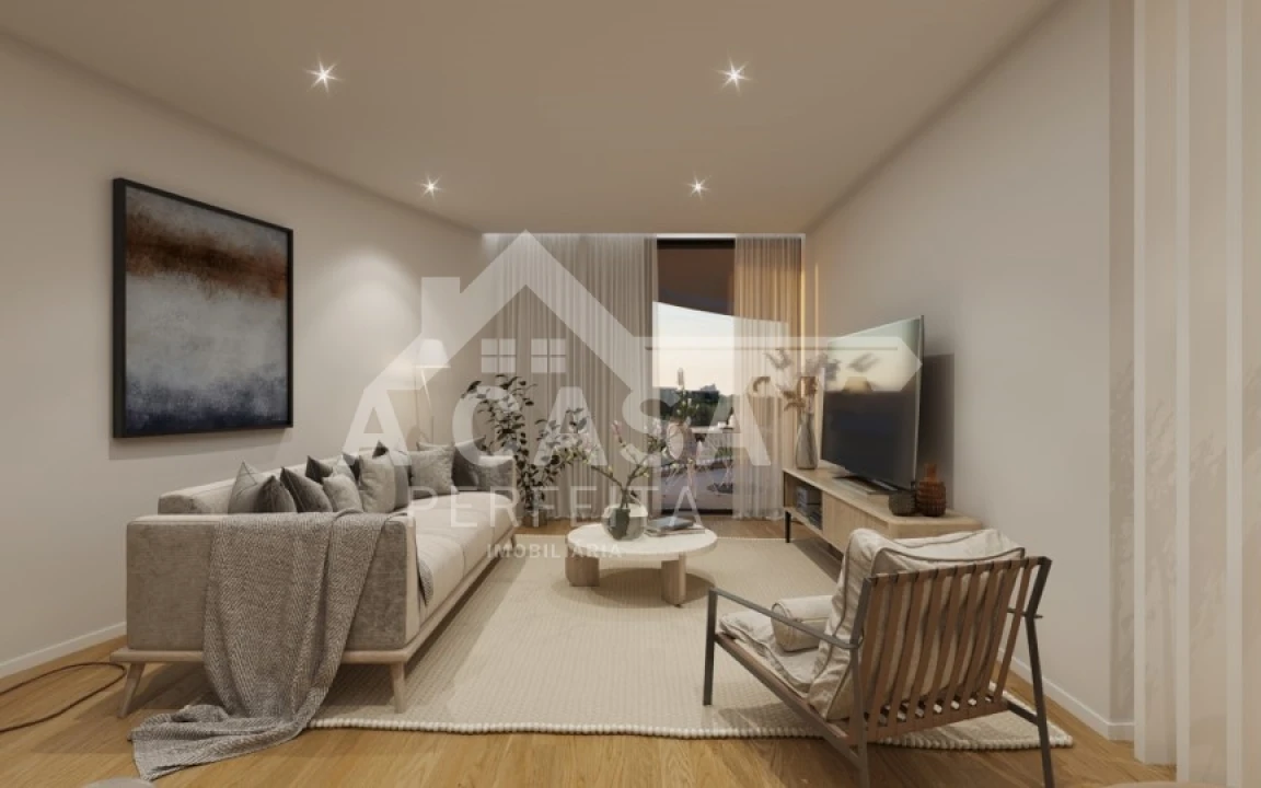 Apartamento T1 para Venda em Santa Maria de Lamas Foto 1