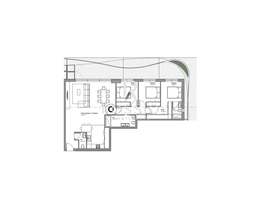 Apartamento T3 para Venda em Nogueira, Fraião e Lamaçães Foto 1