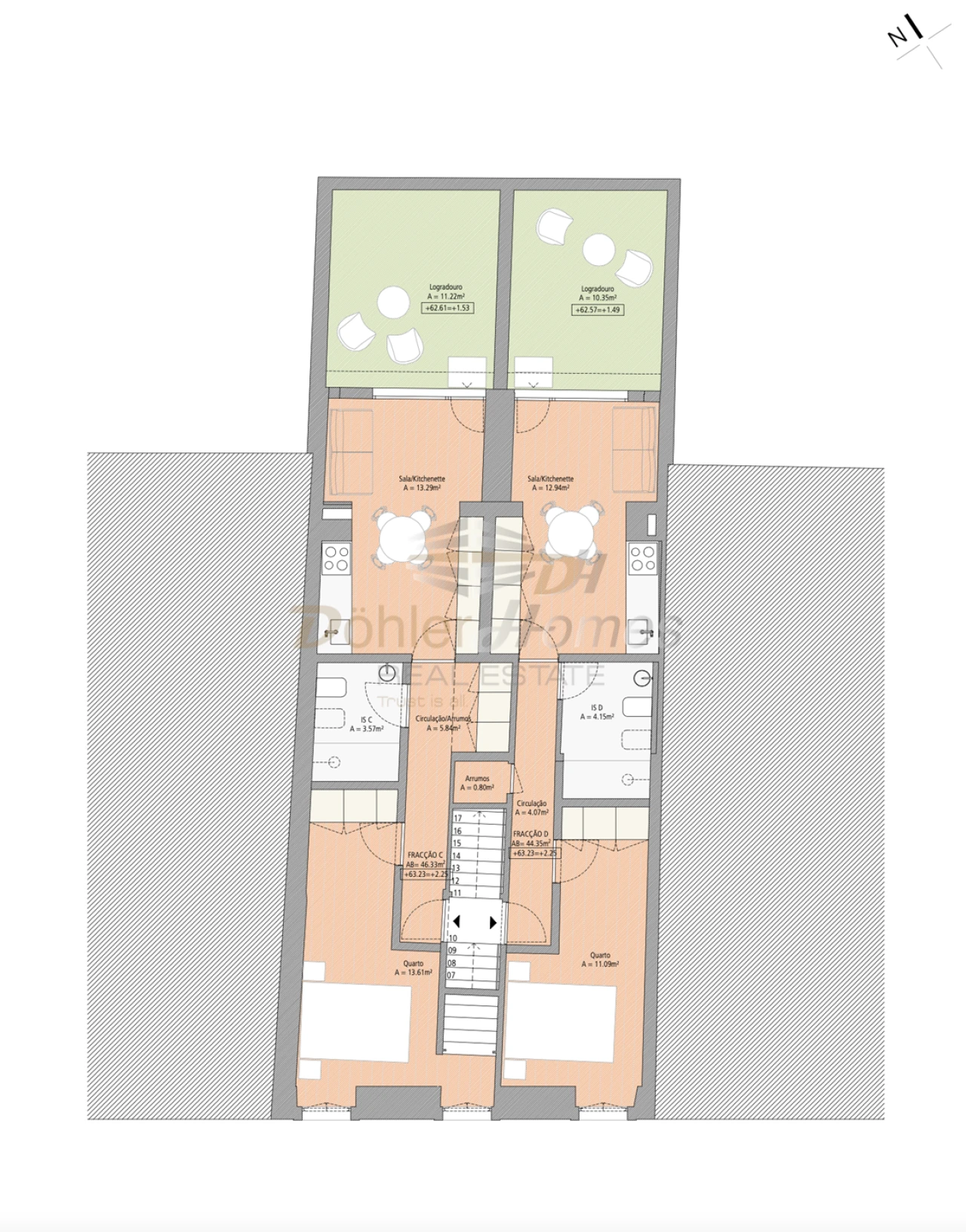 Apartamento T1 para Venda em Estrela Foto 19