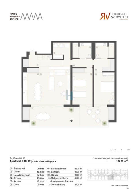 Apartamento T2 para Venda em Lagos (São Sebastião e Santa Maria)