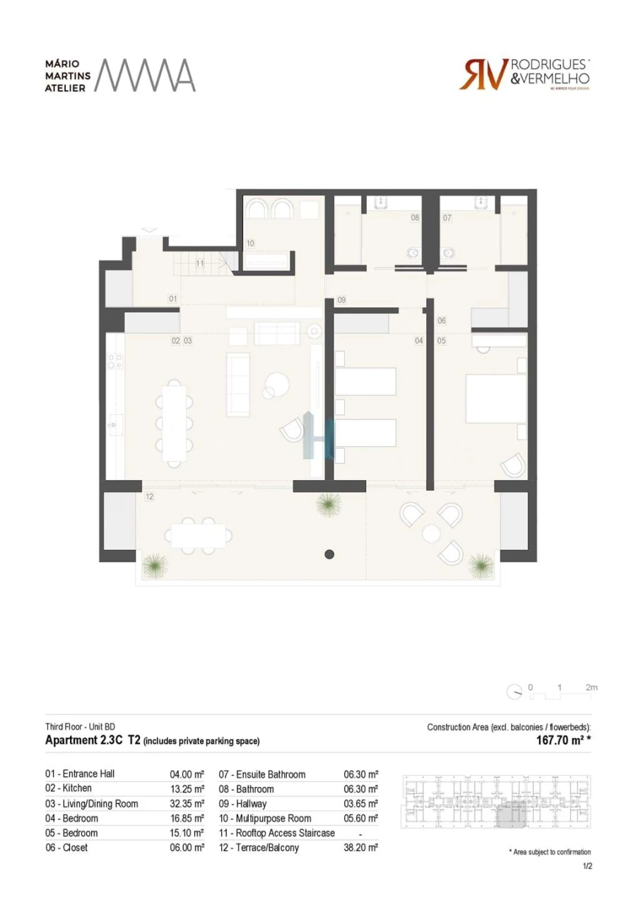 Apartamento T2 para Venda em Lagos (São Sebastião e Santa Maria) Foto 12