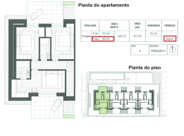 Apartamento T4 para Venda em Glória e Vera Cruz