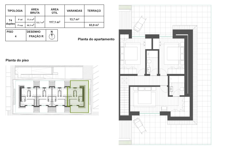 Apartamento T4 para Venda em Glória e Vera Cruz Foto 16