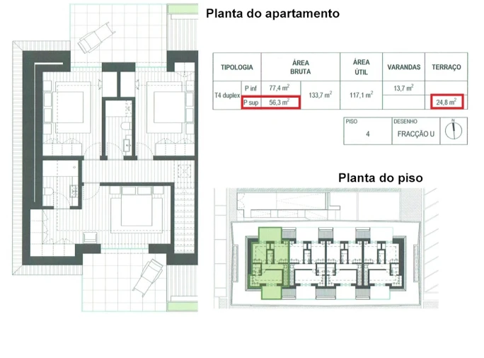 Apartamento T4 para Venda em Glória e Vera Cruz Foto 16