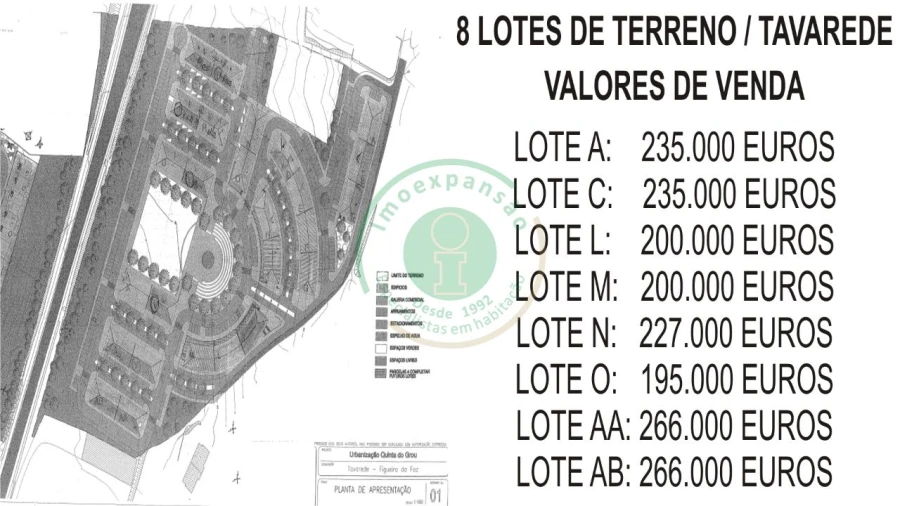Terreno para Venda em Tavarede Foto 3