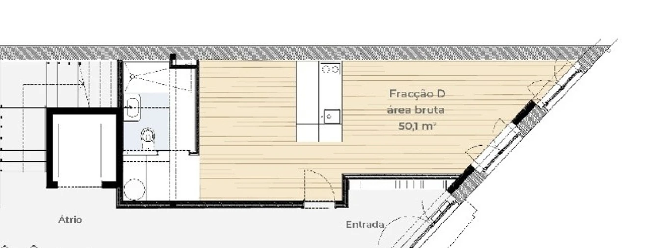 Apartamento T0 para Venda em Paranhos Planta 2