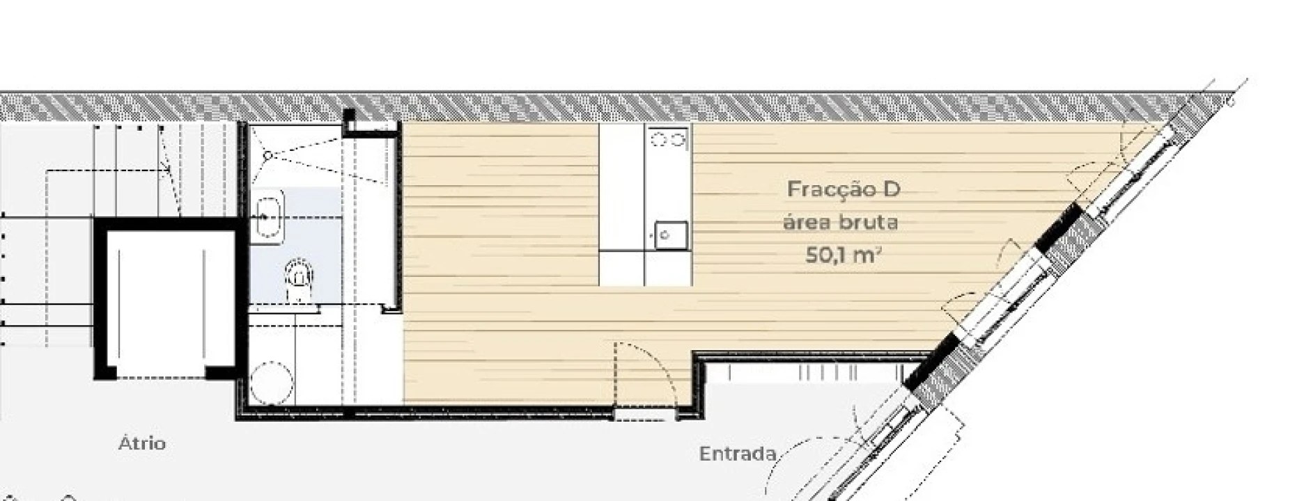 Apartamento T0 para Venda em Paranhos Planta 2