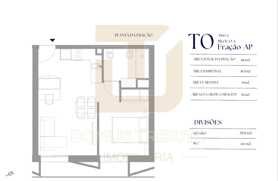 Apartamento T0 para Venda em Paranhos Foto 10