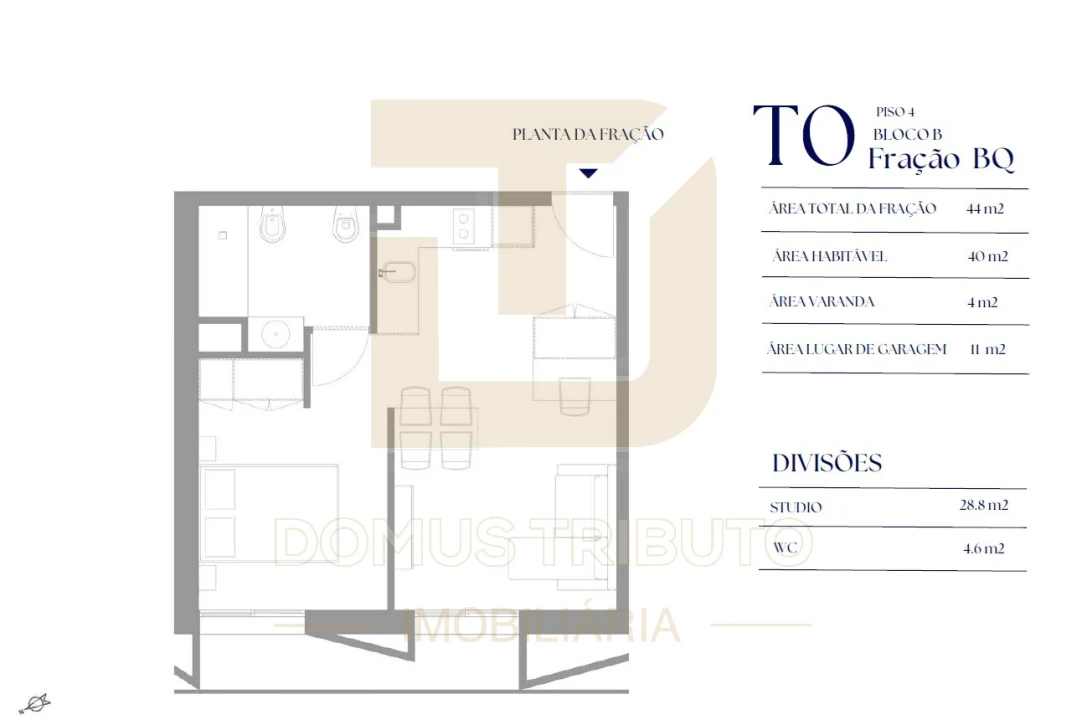 Apartamento T0 para Venda em Paranhos Foto 14