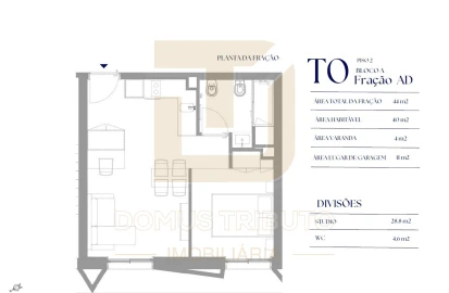 Apartamento T0 para Venda em Paranhos