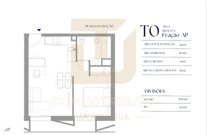 Apartamento T0 para Venda em Paranhos