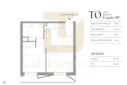 Apartamento T0 para Venda em Paranhos