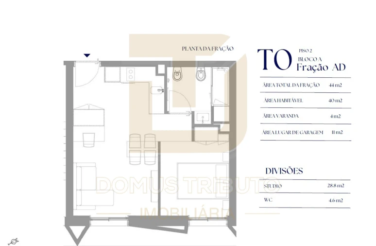 Apartamento T0 para Venda em Paranhos Foto 7