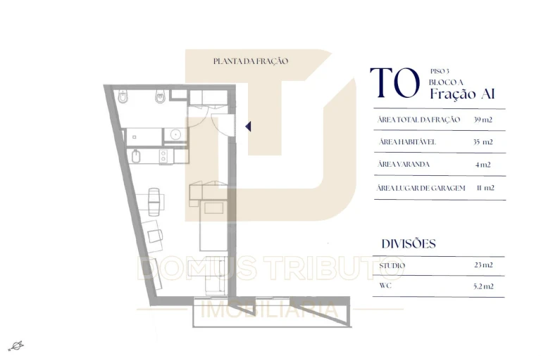 Apartamento T0 para Venda em Paranhos Foto 8