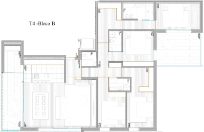 Apartamento T4 para Venda em Azurem